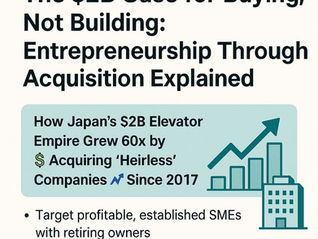 The $2B Case for Buying, Not Building: Entrepreneurship Through Acquisition Explained