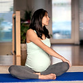 Pregnant Woman Stretching