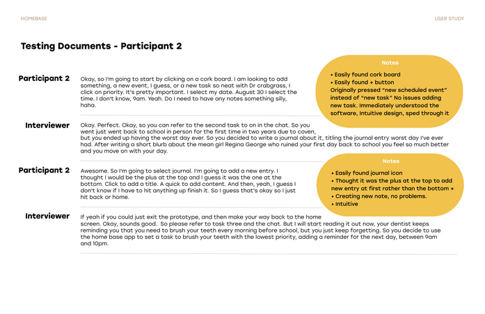Testing Documents - Participant 2 - Page 2