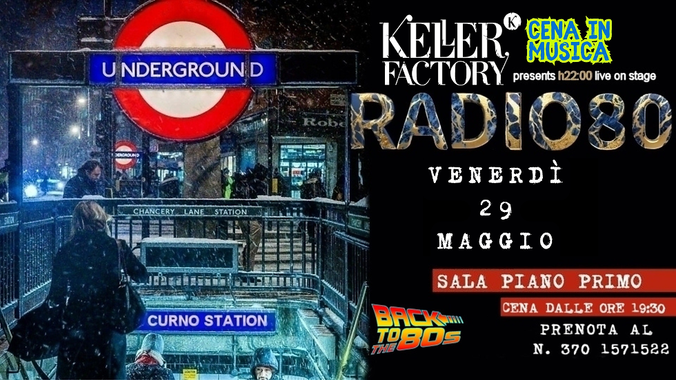 Cena in Musica con Radio 80 - Musica anni 80 