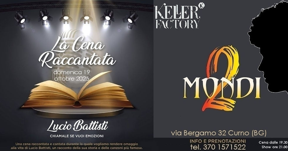 Cena in Musica: 2 Mondi Racconta Lucio Battisti