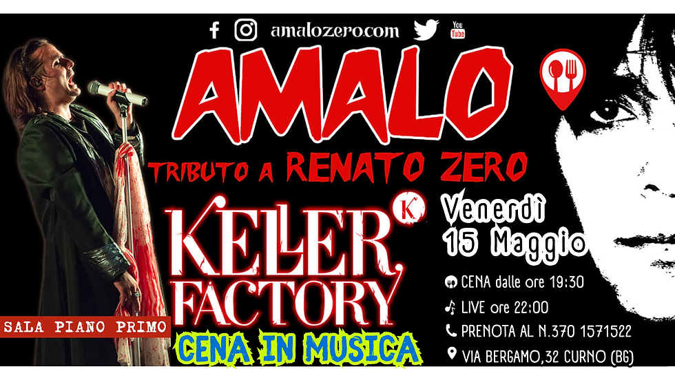 Cena in Musica con Amalo - Renato Zero Tribute