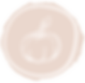 White pumpkin illustration on blush background
