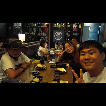 eating with students at wesak