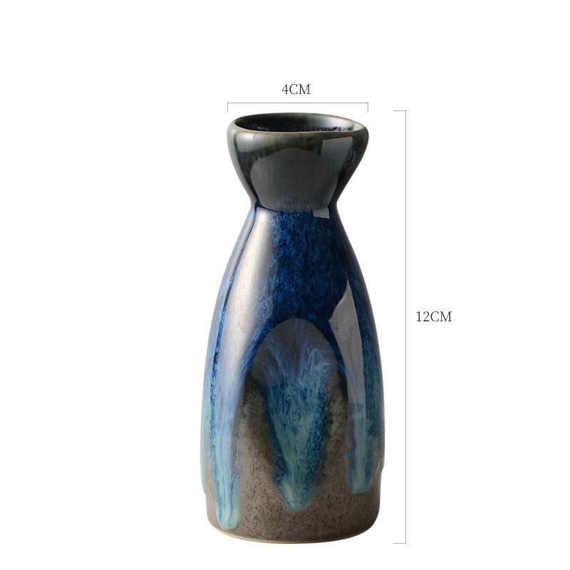 Thumbnail: Blue Reactive Glaze Sake Set