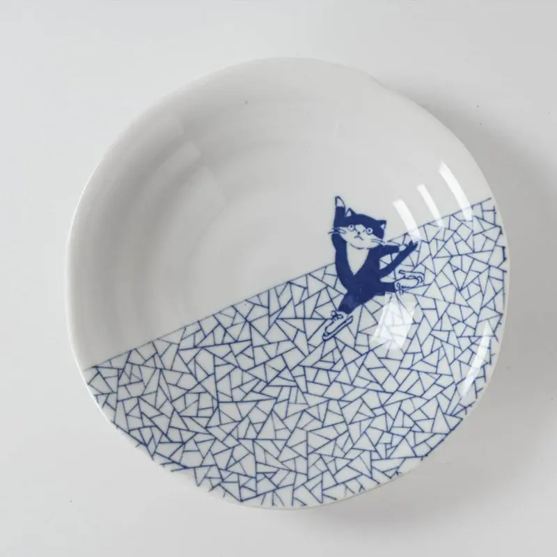 Thumbnail: Mino Ware Cat Plates – Illustrated Series