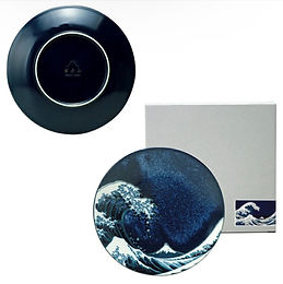 Thirty-Six Views of Mount Fuji — Blue Soy Sauce Plate | Yamato Mart