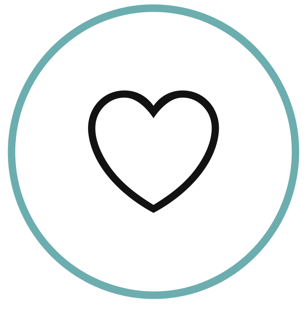 Heart icon for the migraine management programme