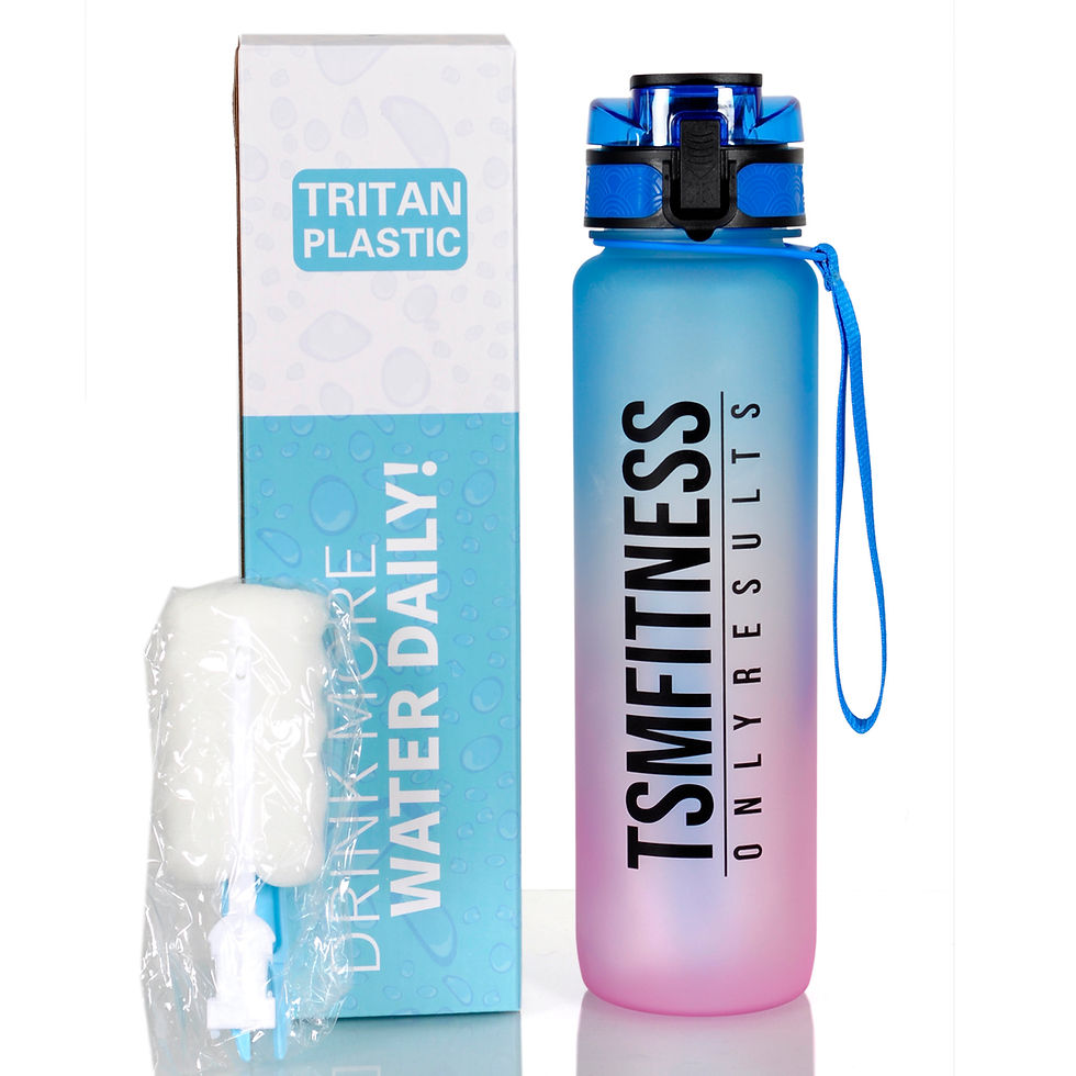 Thumbnail: 1 litre BPA free water bottles & cleaning brush