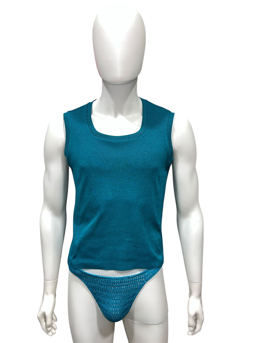 Ribbed Turquoise Tank