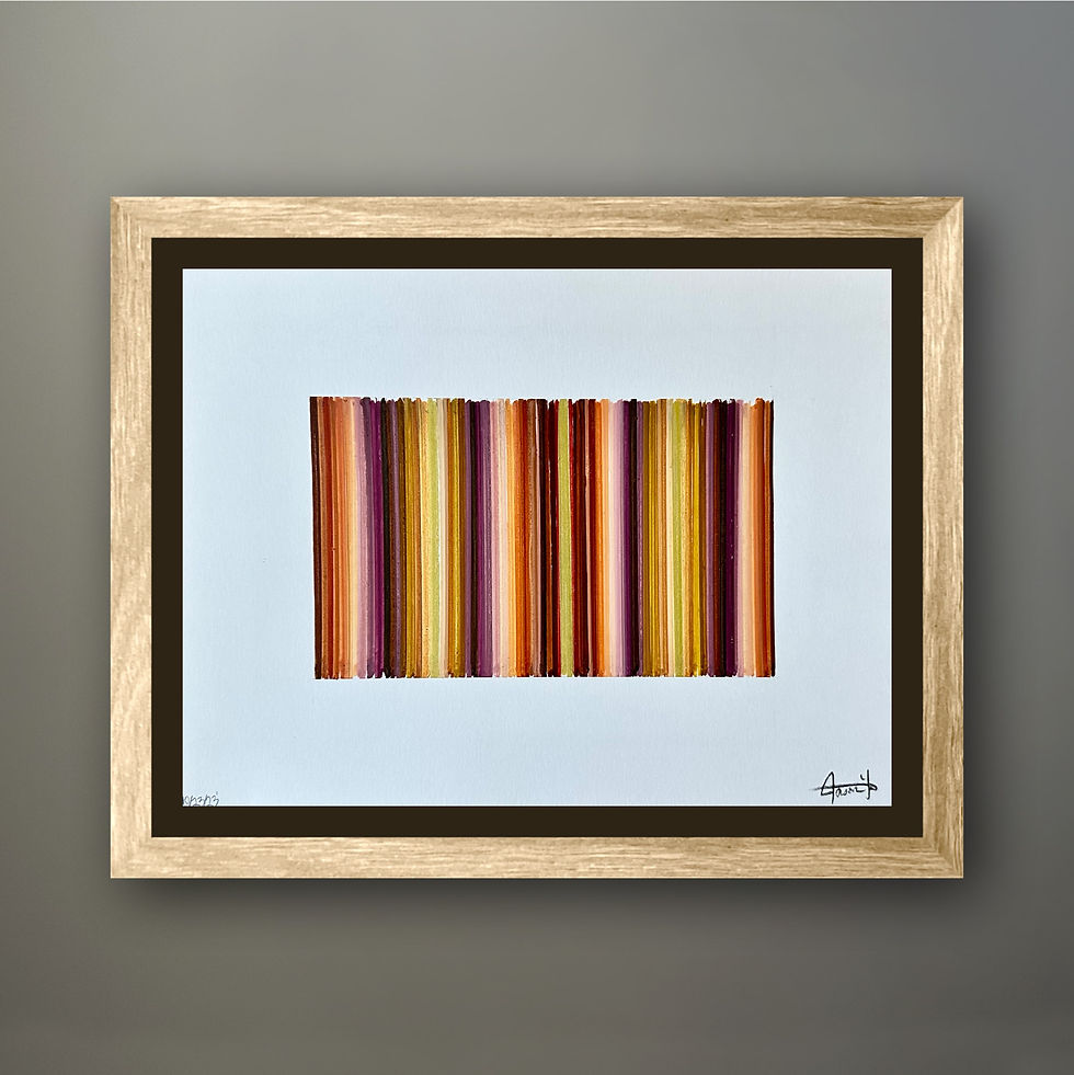 Thumbnail: Lines: Flesh Failures  (Original: HandPainted Acrylics on Art Paper)
