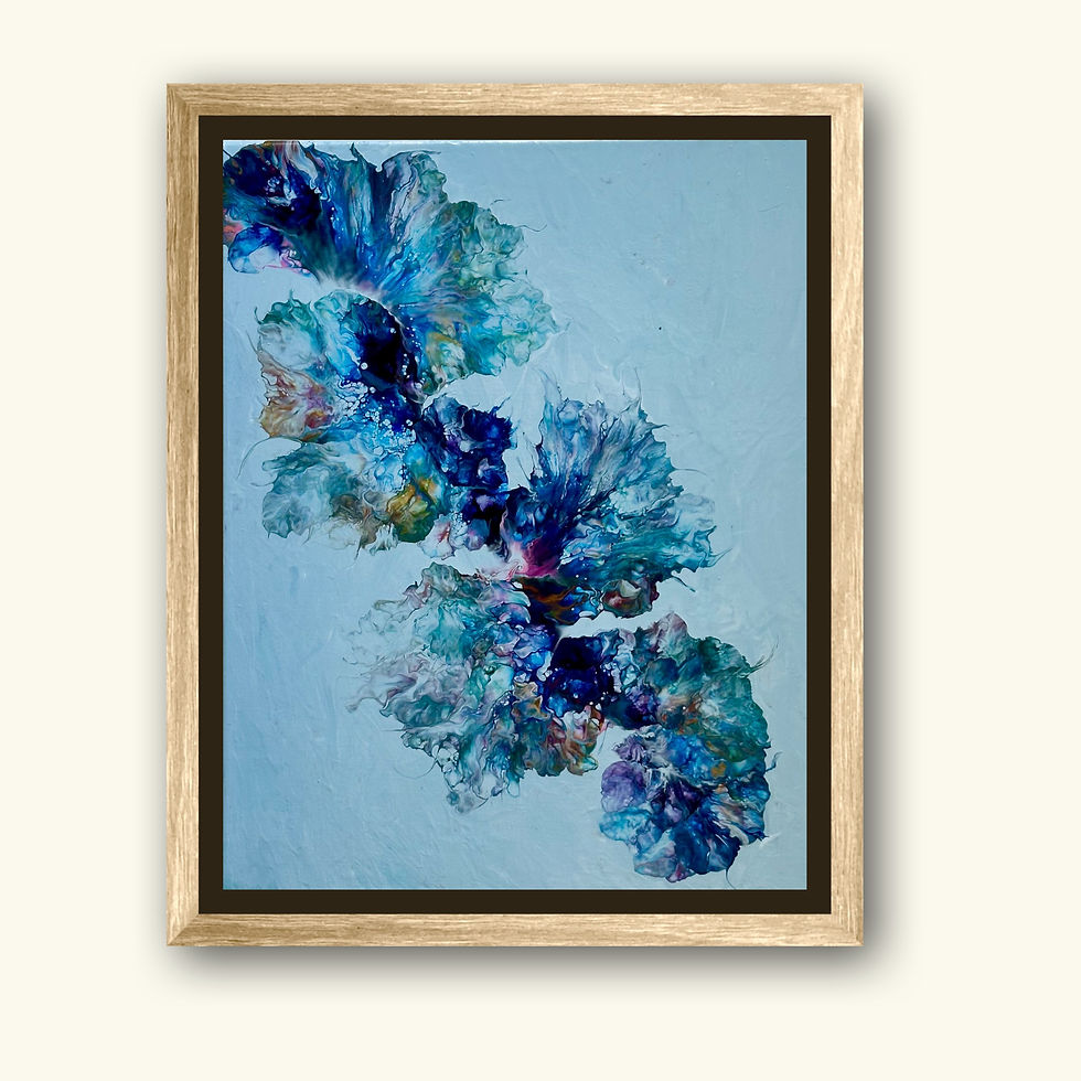 Thumbnail: Underwater Blooms (Original Canvas)