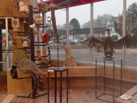 Vernissage du 29eme salon de sculpture à Landivisiau