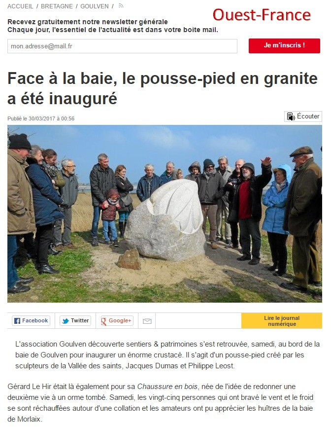 La presse en parle ... Ouest-France