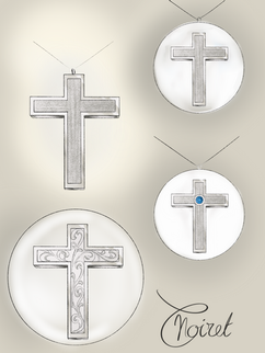 Bijoux de naissance croix religieuse