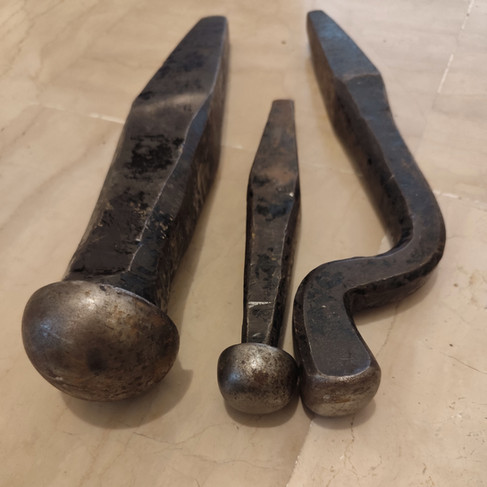 3 exemples de tas pour le travail de rétreinte