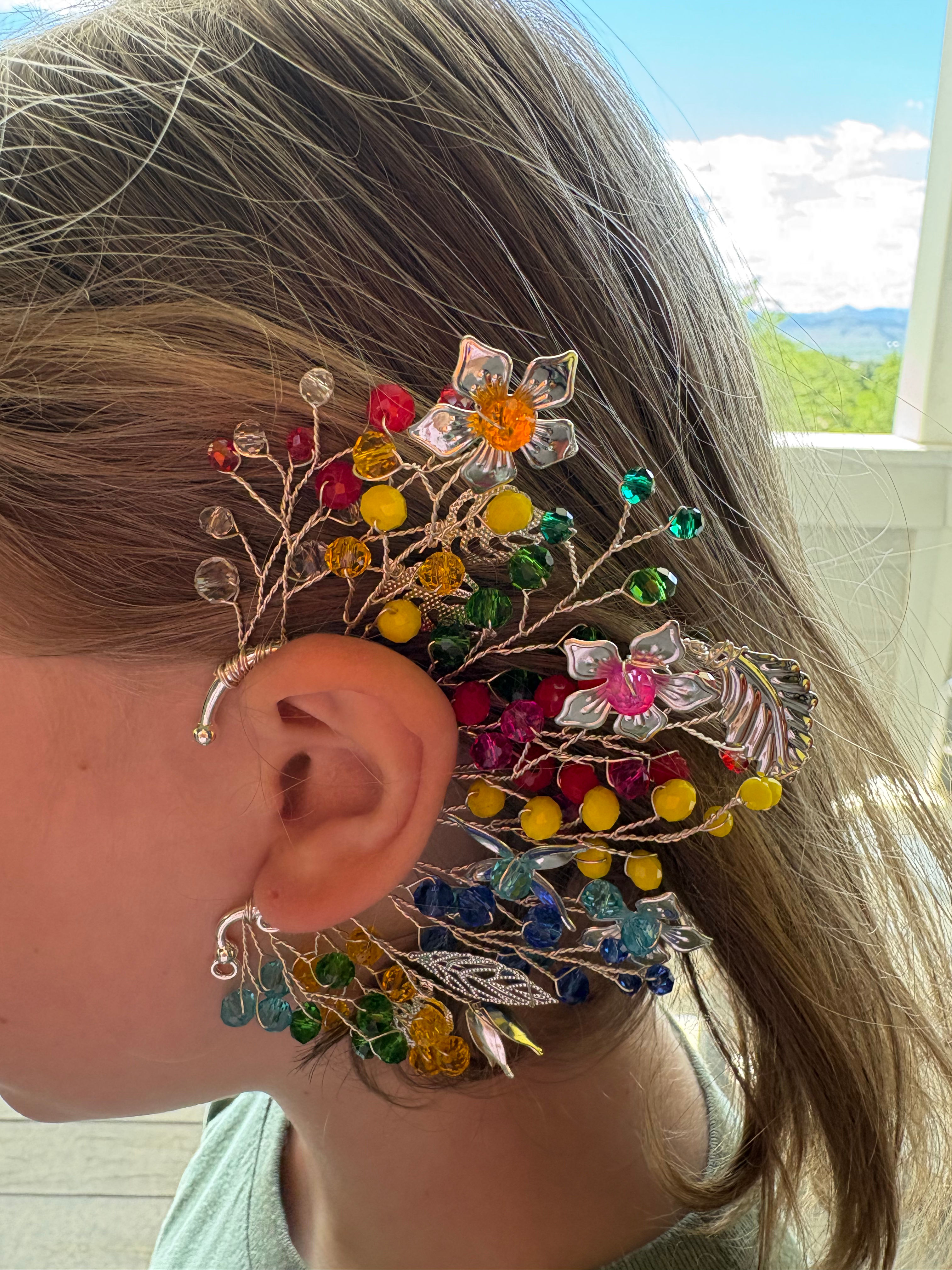 Rainbow Cuff Earrings