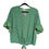 Thumbnail: Max Studio Green Tie Front Blouse