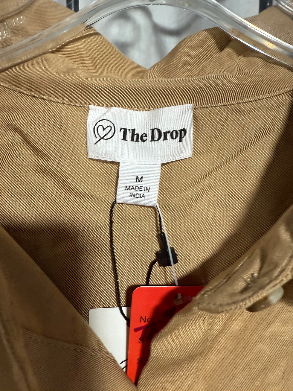 Thumbnail: The Drop Tan Button-Down Blouse 