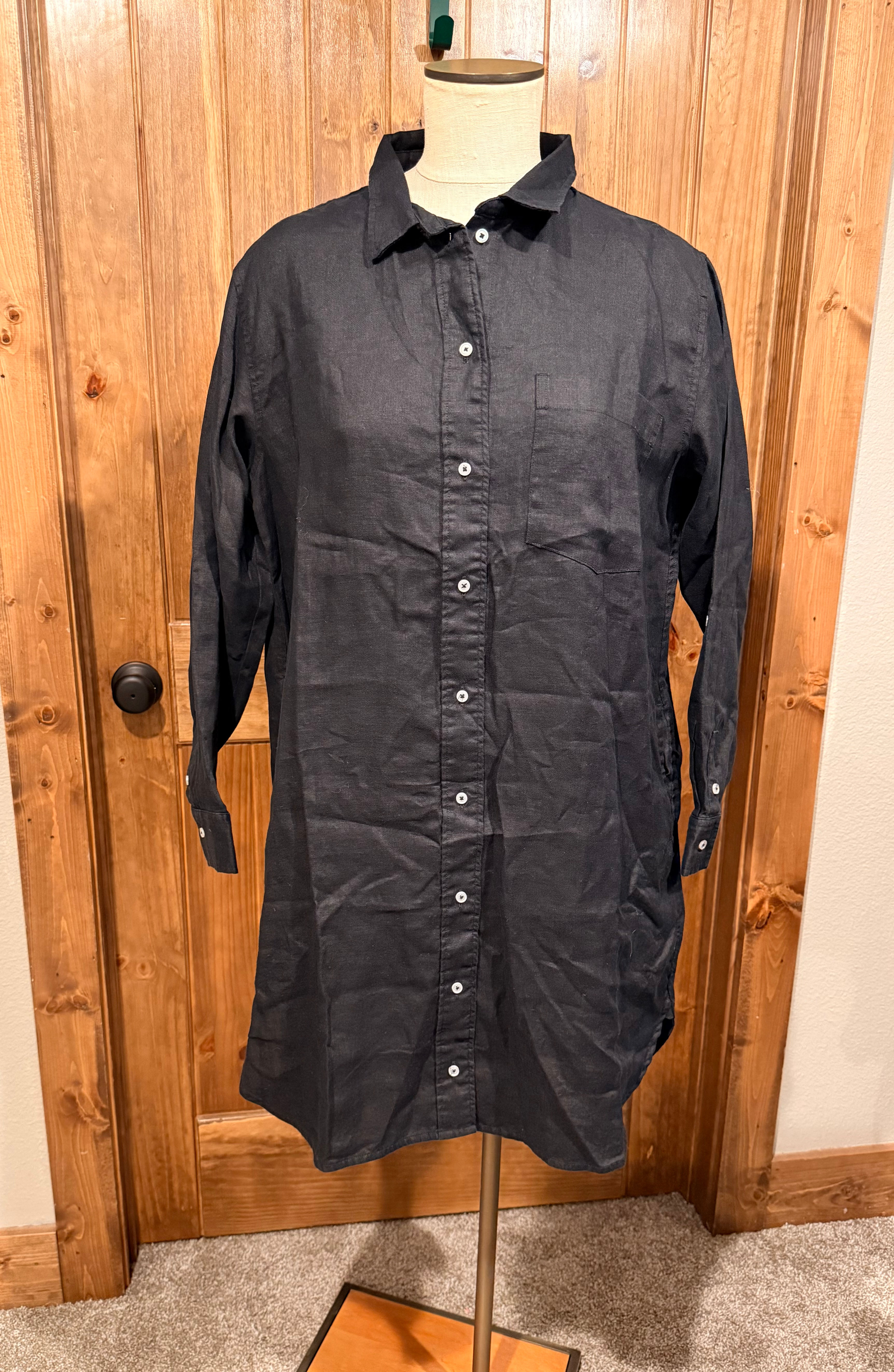 Quince Linen Shirt Dress