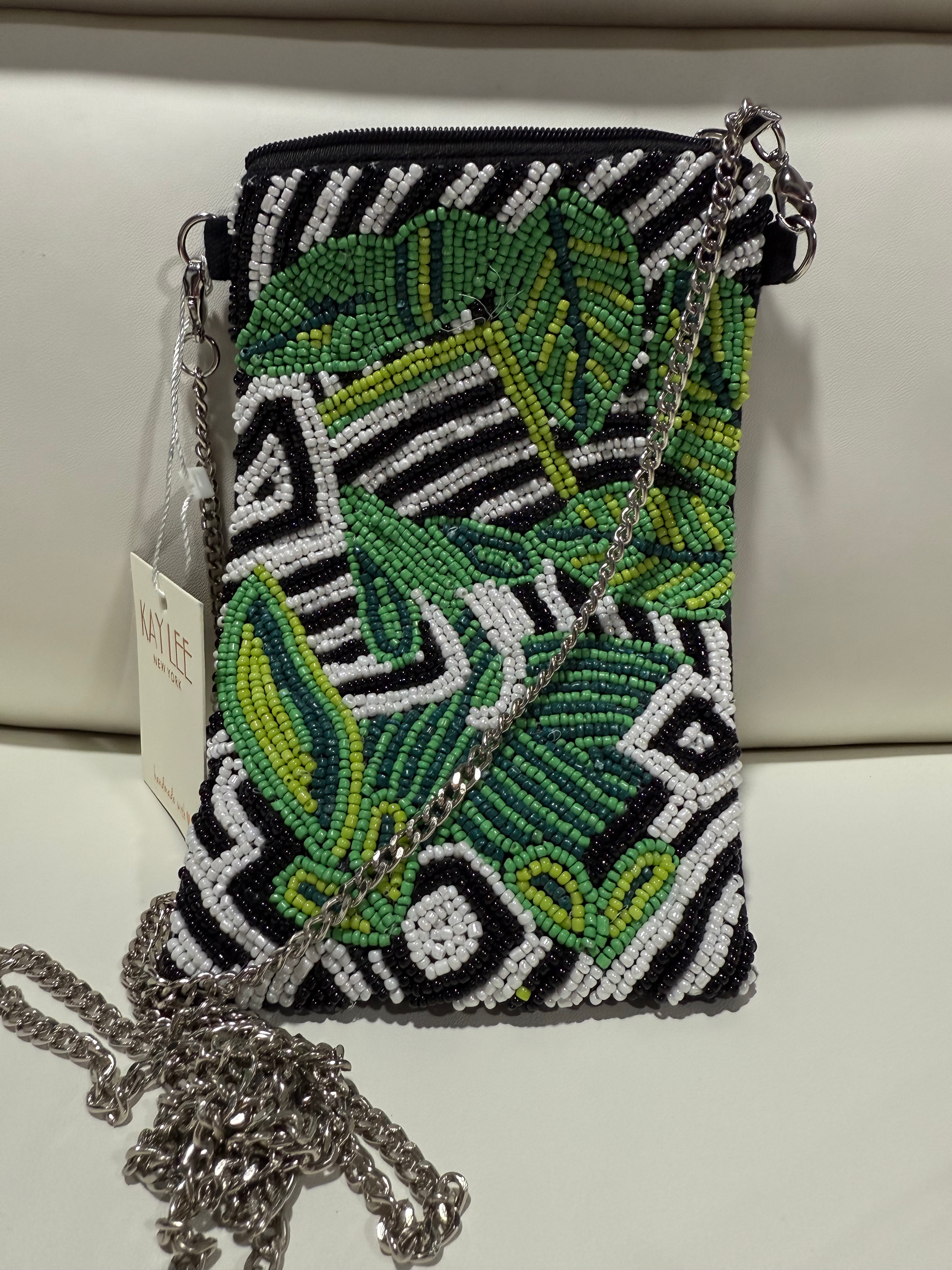 Kay Lee Handcrafted Beaded Phone Purse