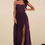 Thumbnail: LuLu's Eggplant Strapless Formal Dress