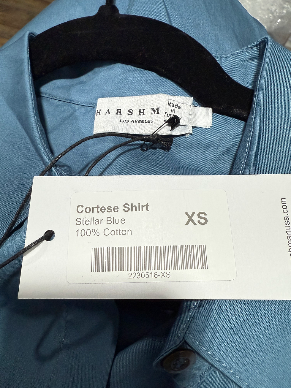 Thumbnail: Harshman 100% Cotton Blue Blouse