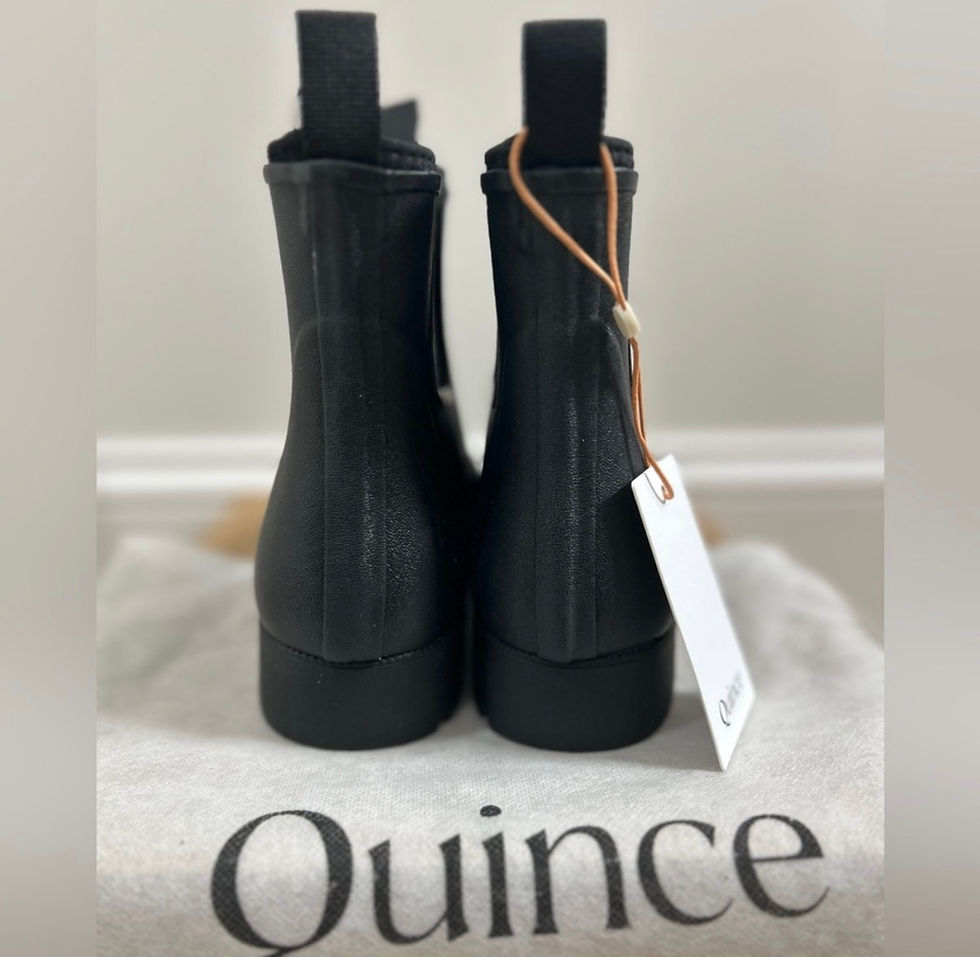 Thumbnail: Quince Black Rain Boots