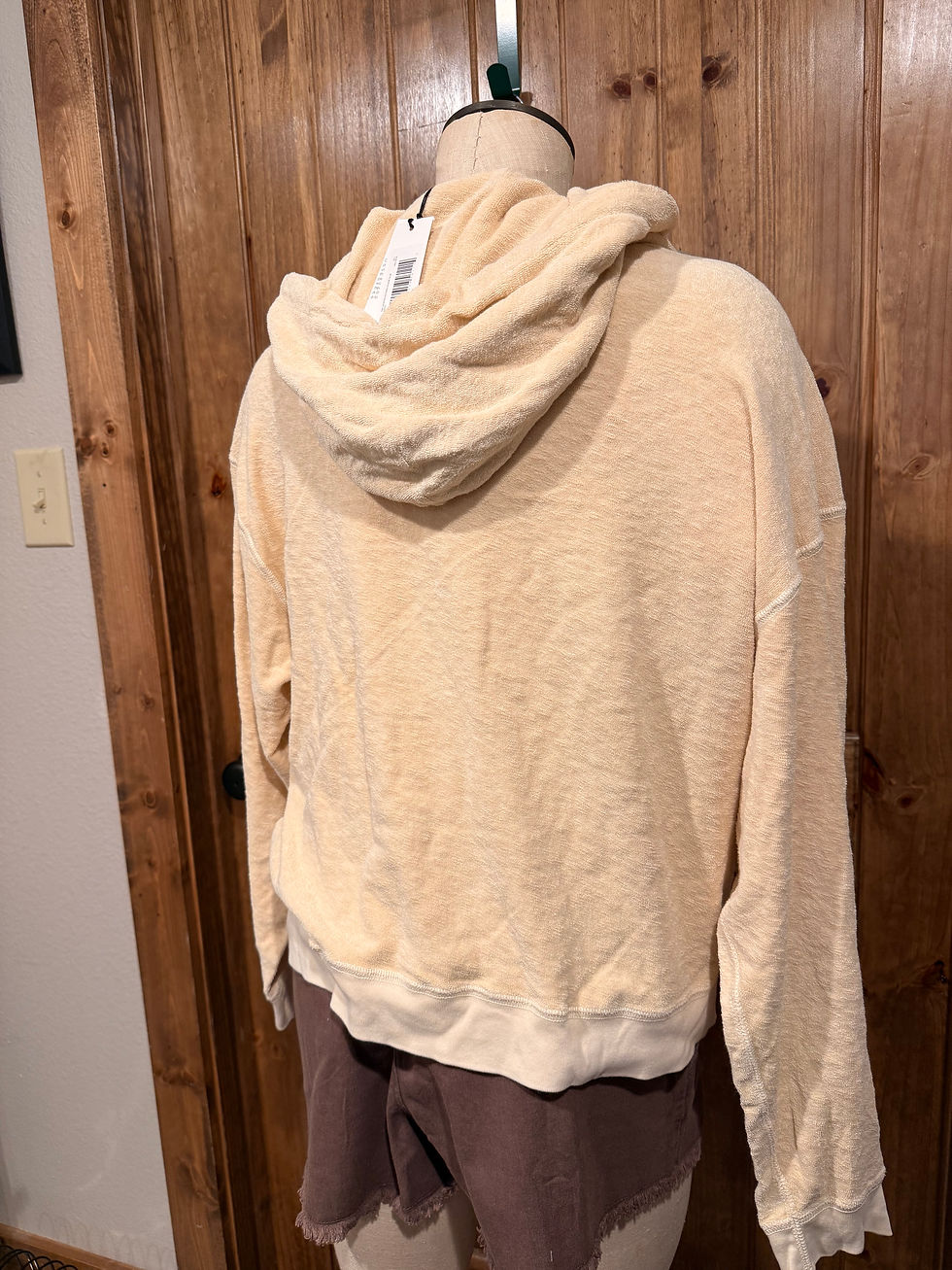 Thumbnail: Unsubscribed Terry Cloth Cropped Hoodie