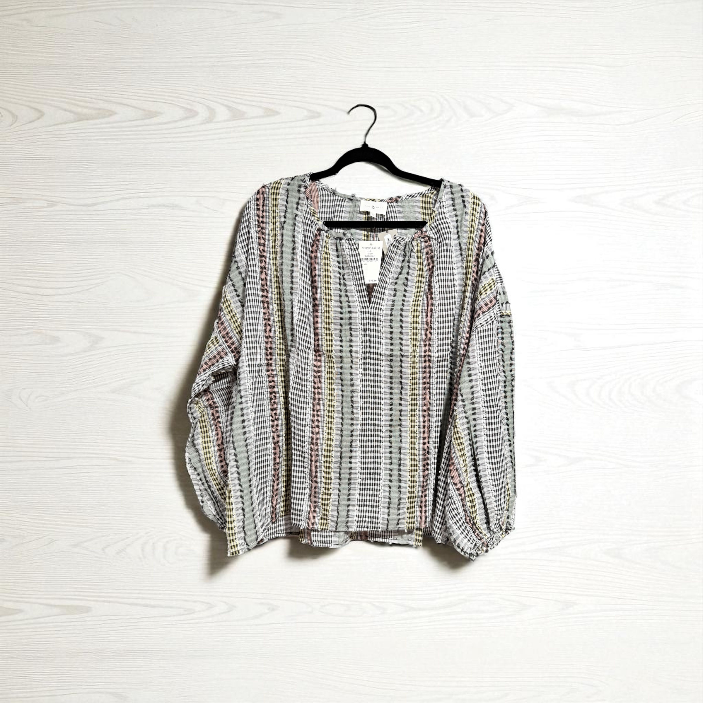 Lou & Grey Black and Multicolored Blouse