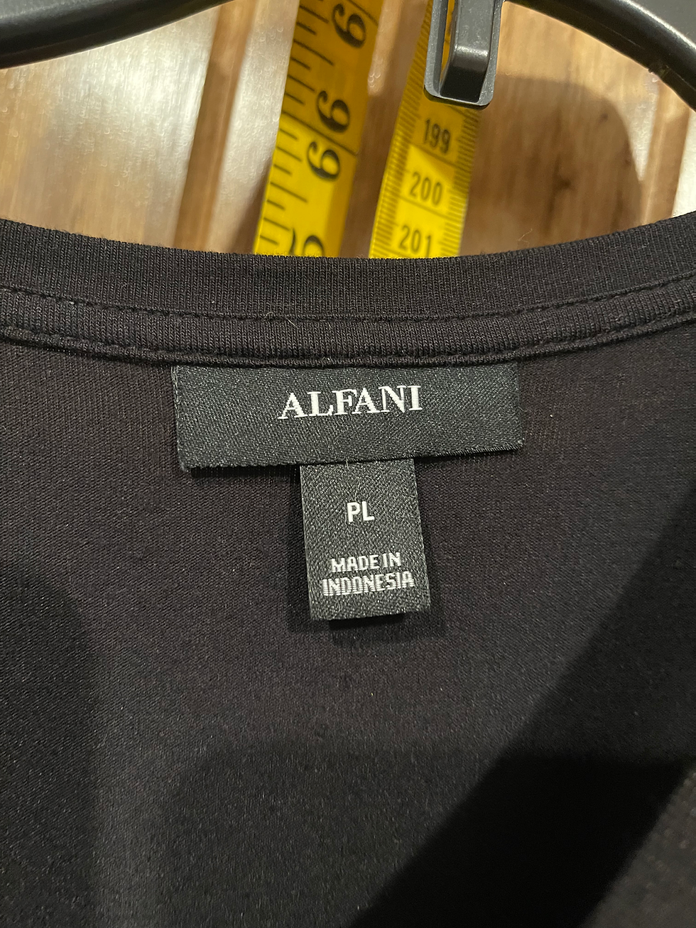 Label for Alfani Black Top