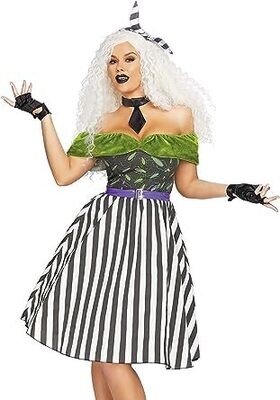 Leg Avenue Women's 3 Pc Beetlejuice Costume