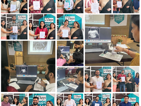 Snapshots from the recently concluded Fetal Anomalies Hands-on Ultrasound Workshop in Delhi