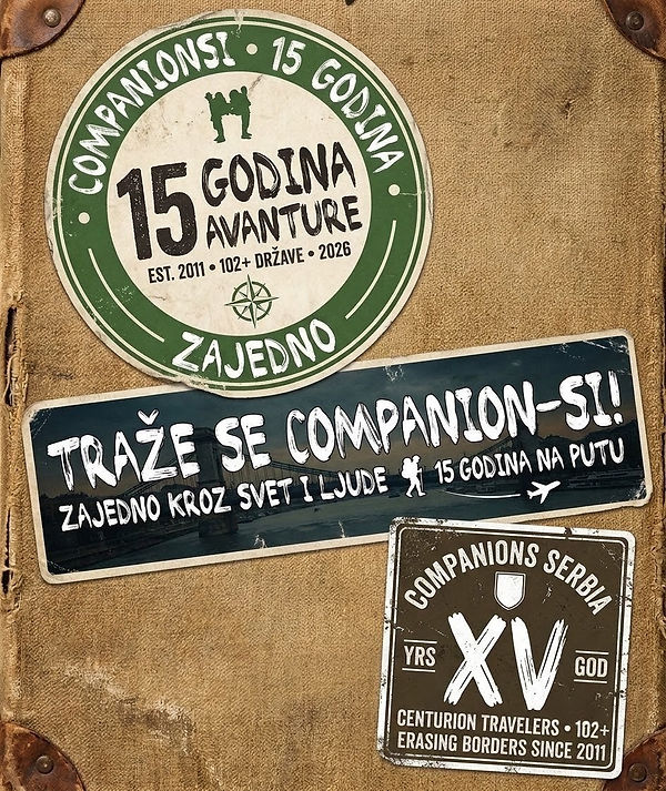 15 godina CompanionS Serbia drzuine putovanja.jpg
