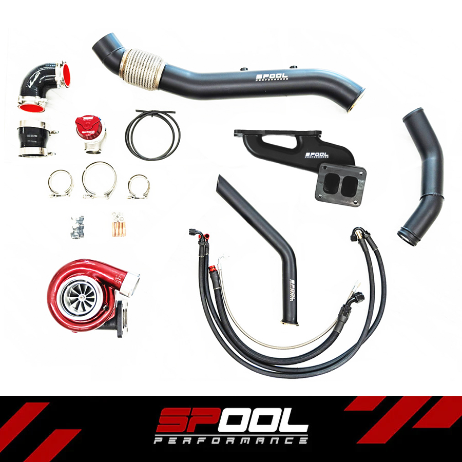 Spool Billet Manifold Top Mount Turbo Kit - GR Supra A90 (2-Port), photo 1 of 8