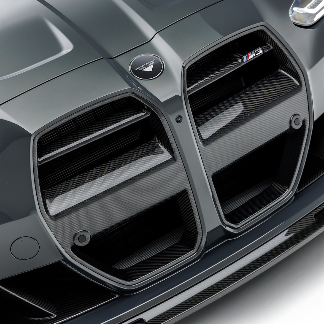 Vorsteiner VRS Aero Front Grill Carbon Fiber PP 2x2 Glossy For BMW M3/M4 G8X