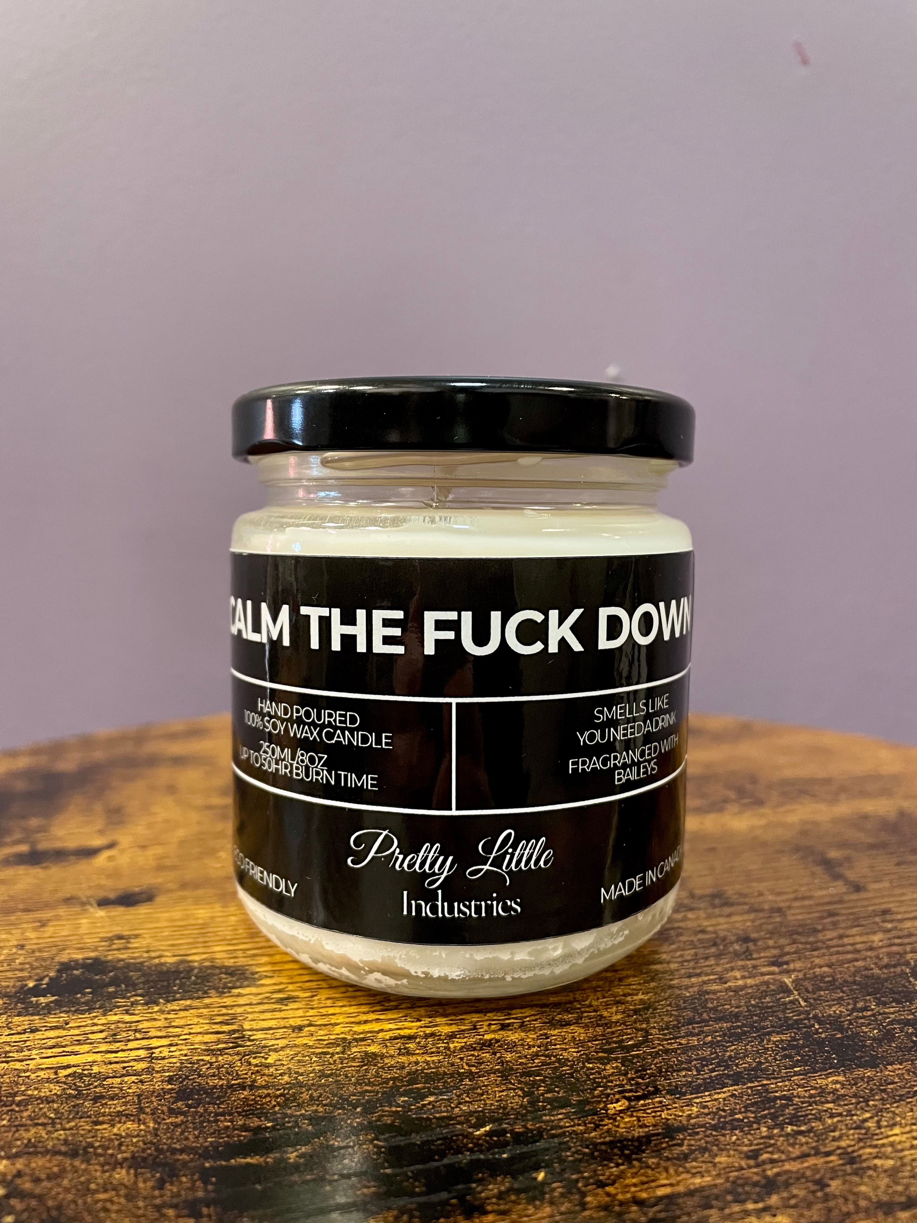 Calm the F Down Candle