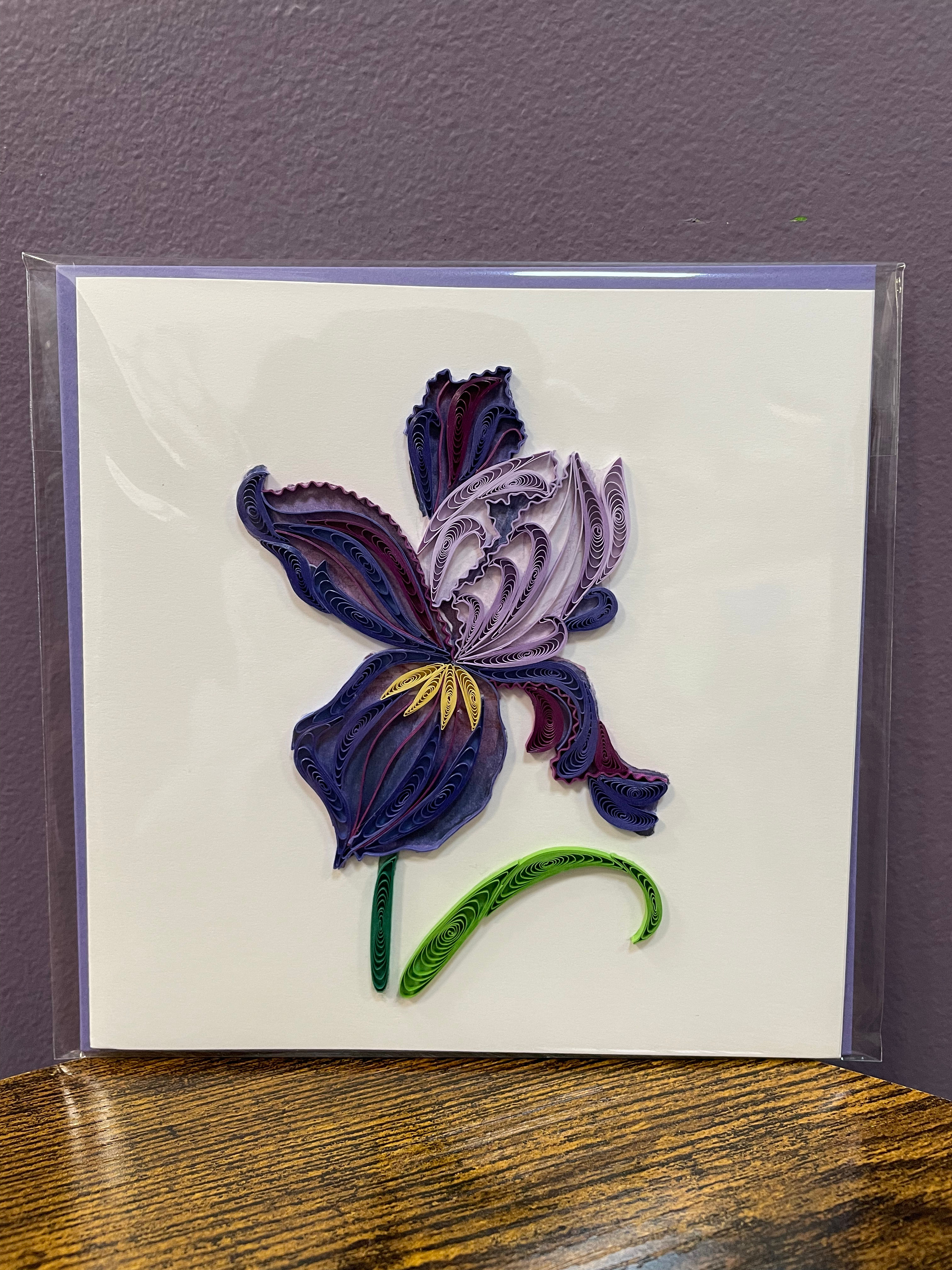Iris Bloom Quilling Card