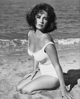 Elizabeth Taylor at the beach - Endless Days of Summer - Betsy Karp