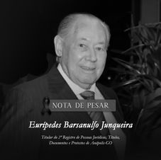 Nota de Pesar - Dr. EURÍPEDES BARSANULFO JUNQUEIRA