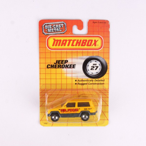 Jeep Cherokee Fixer #27 Vintage 1987 Matchbox Die Cast
