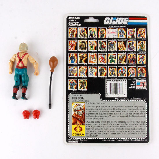 Thumbnail: Big Boa - Vintage 1987 G.I. Joe Action Figure & File Card - Hasbro