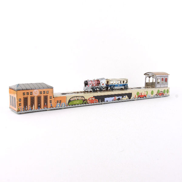 Thumbnail: Train Station - Modern 2000 Classic Windup Tin Toy - Schylling