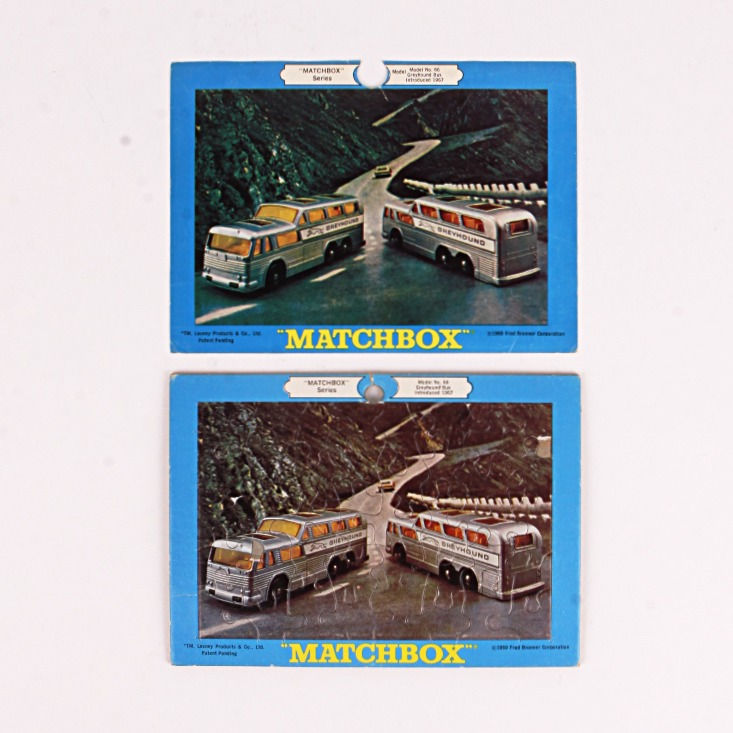 Greyhound Bus #66 - Vintage 1969 Frame Tray Puzzle - Matchbox
