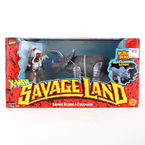 Savage Storm & Colossus 1997 Marvel XMen Savage Land Figures Toy