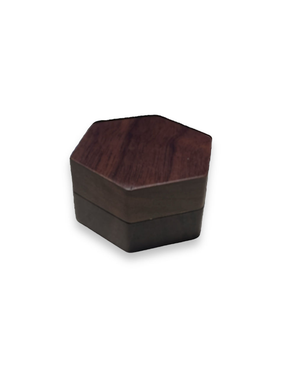 Thumbnail: Walnut Wood Ring Box (Hexagon)