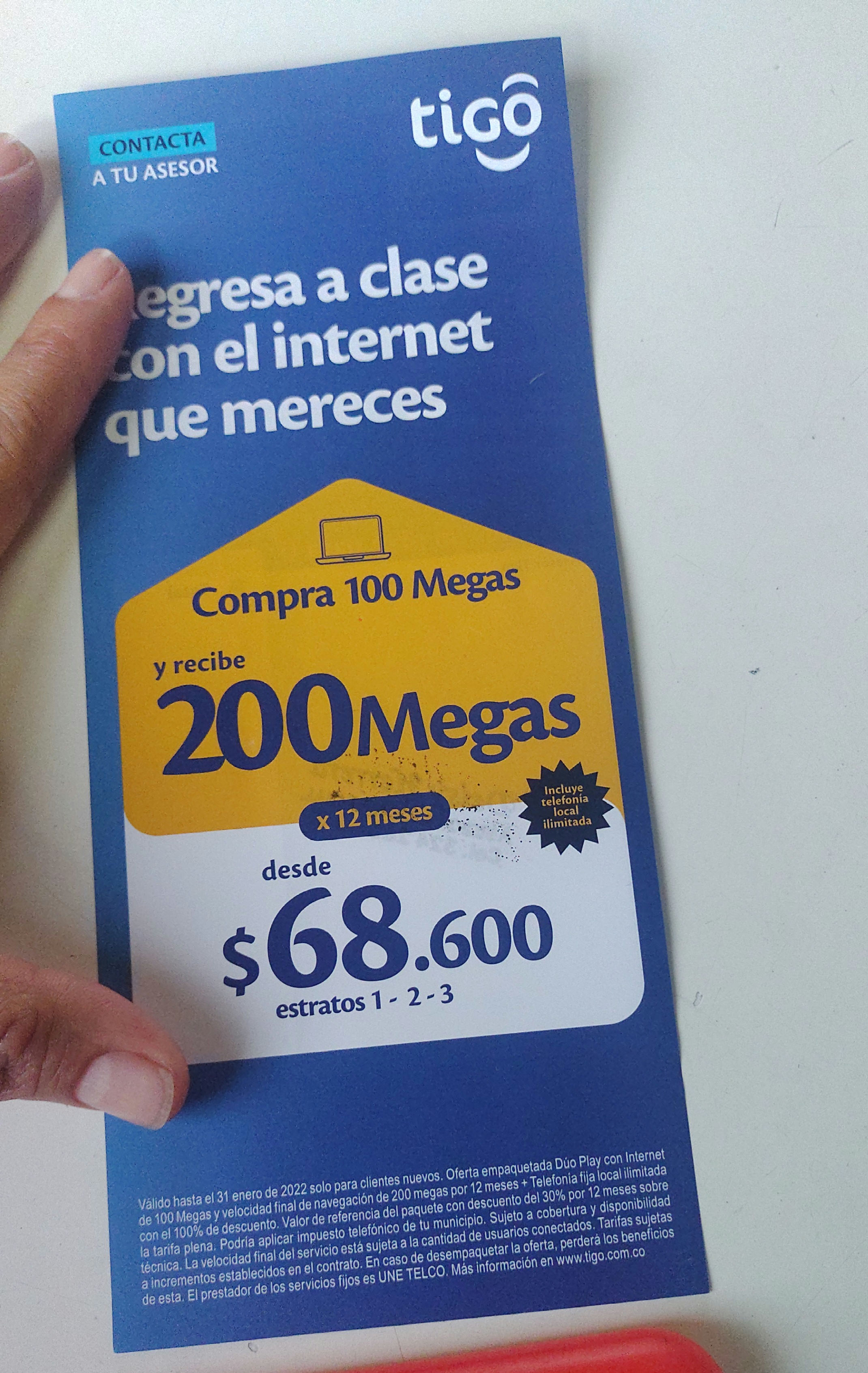 Internet hogar sin costo de instalación! 3242895203