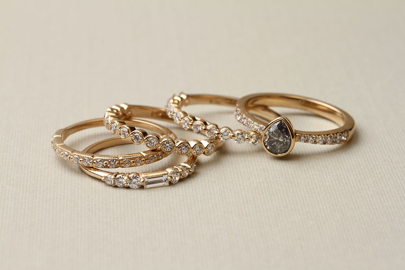 toronto wedding band, diamond and gold ring