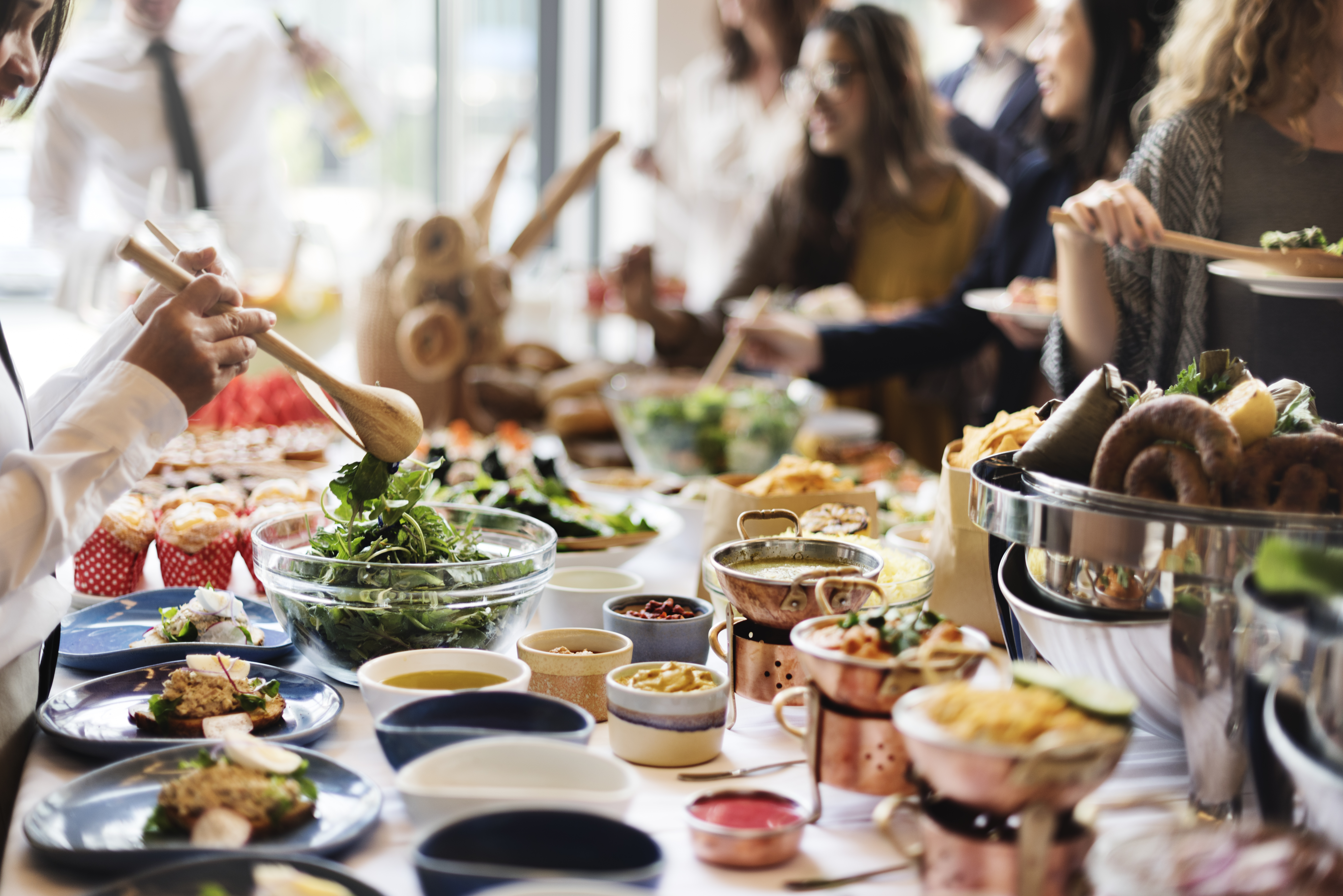 Arranged Food and Objects