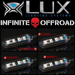 UTV) RGB+W LUX Monster Magnetic Rock Light Kit | infinite-offroad